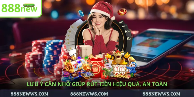 Lưu ý cần nhớ giúp rút tiền hiệu quả, an toàn